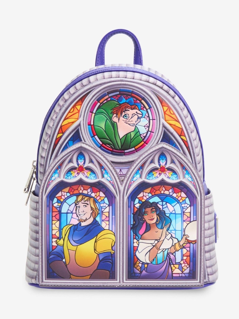 NEW Loungefly Disney The Hunchback of Notre Dame Stained Glass Backpack